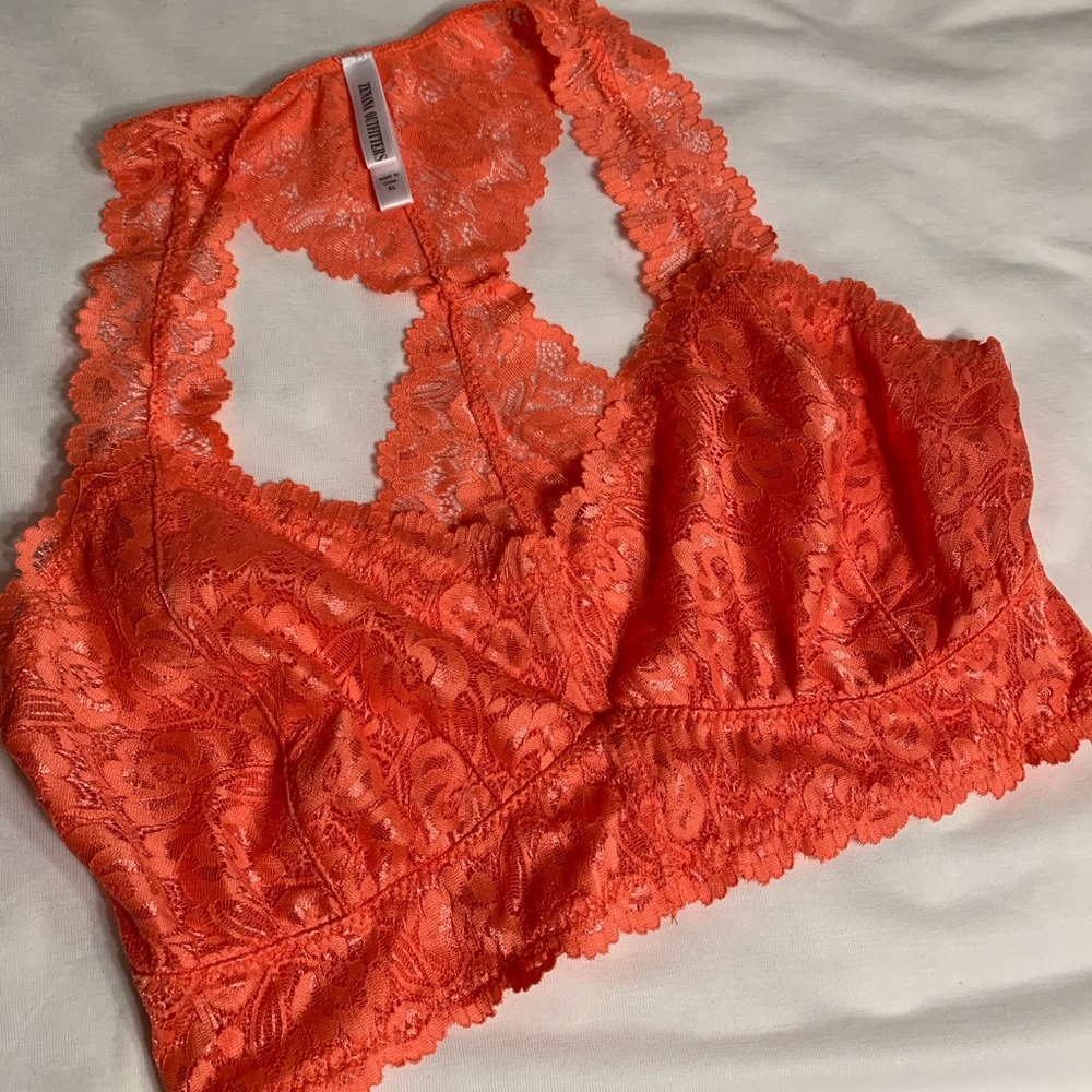 Coral bralette-never worn